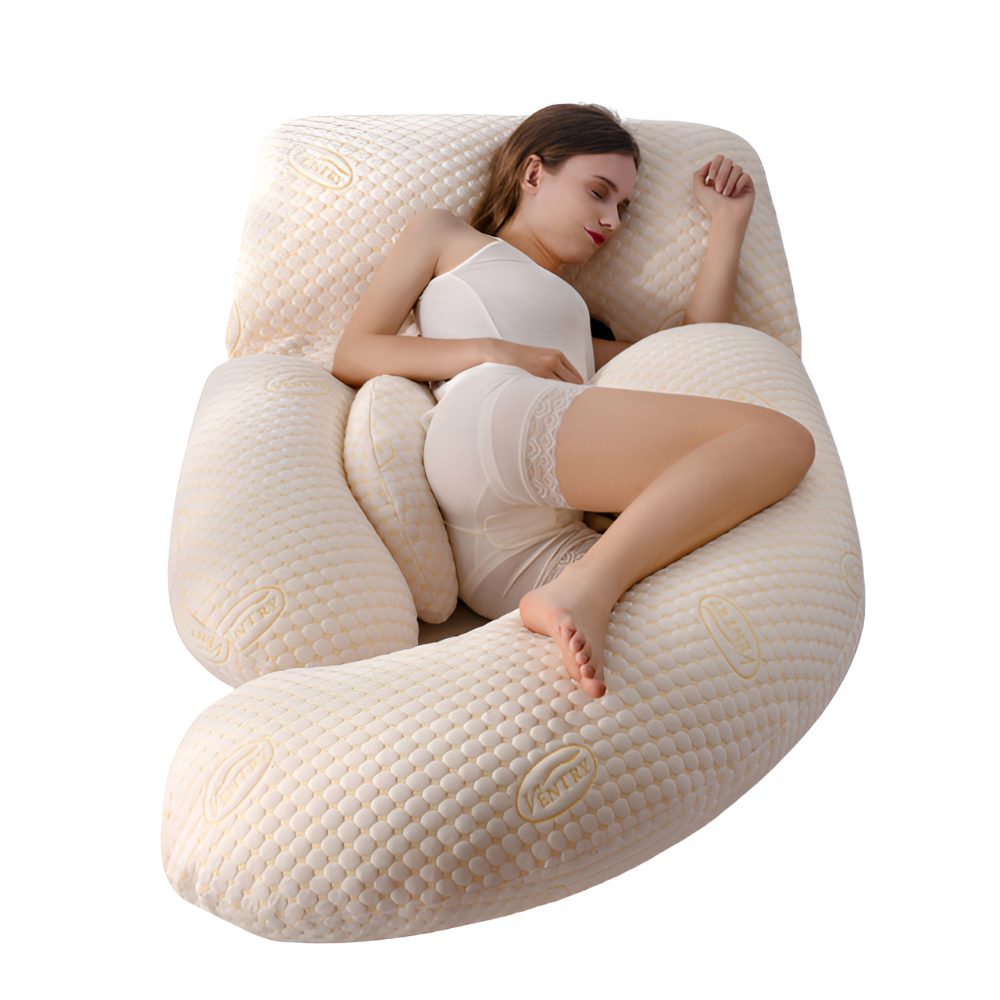 Almohada de embarazo suave en forma de U