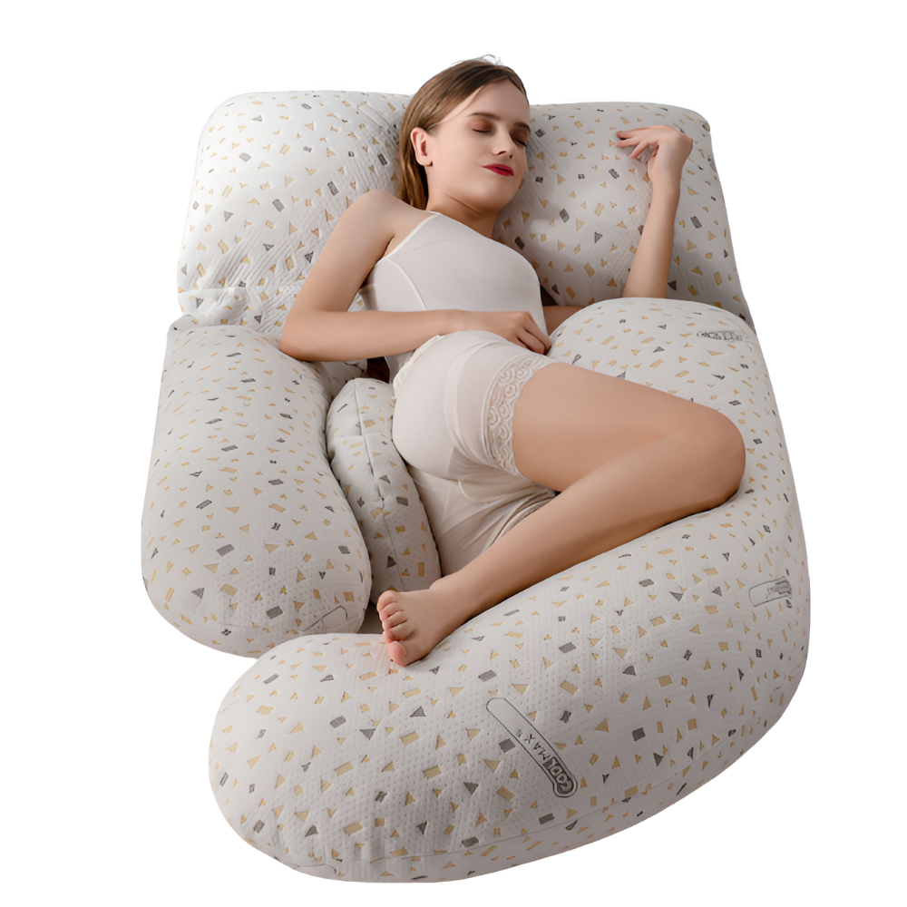 Almohada de embarazo suave en forma de U