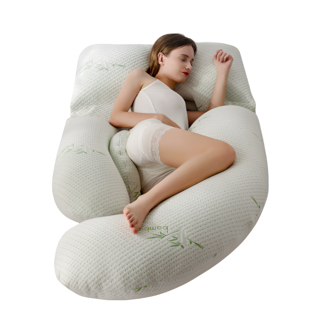 Almohada de embarazo suave en forma de U