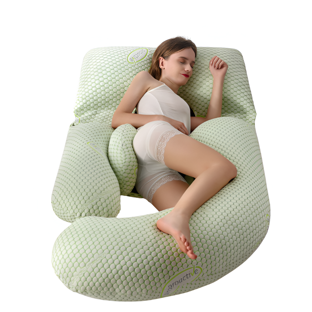Almohada de embarazo suave en forma de U
