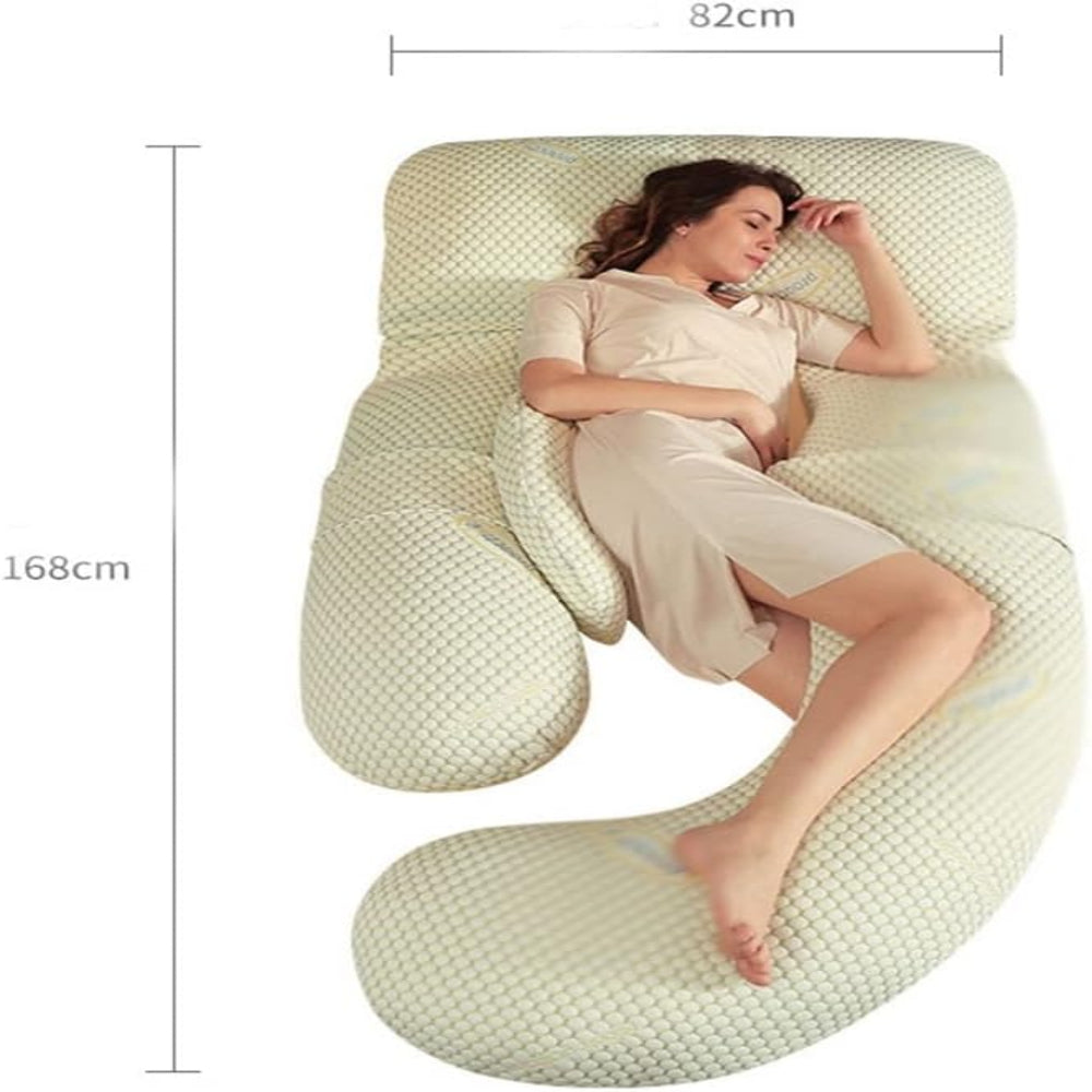 Almohada de embarazo suave en forma de U