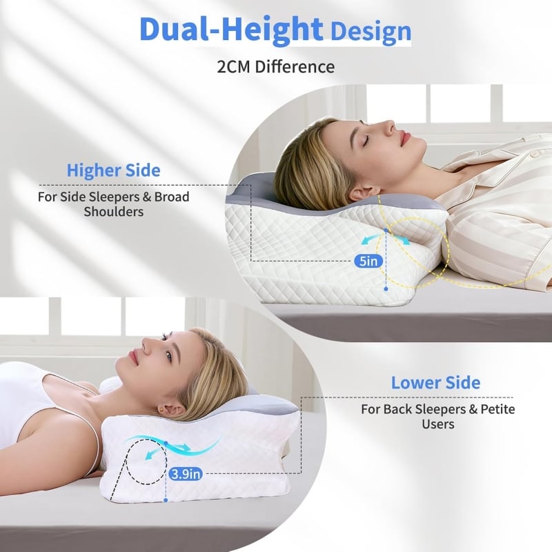 Almohada de Espuma Viscoelástica para Dolor Cervical