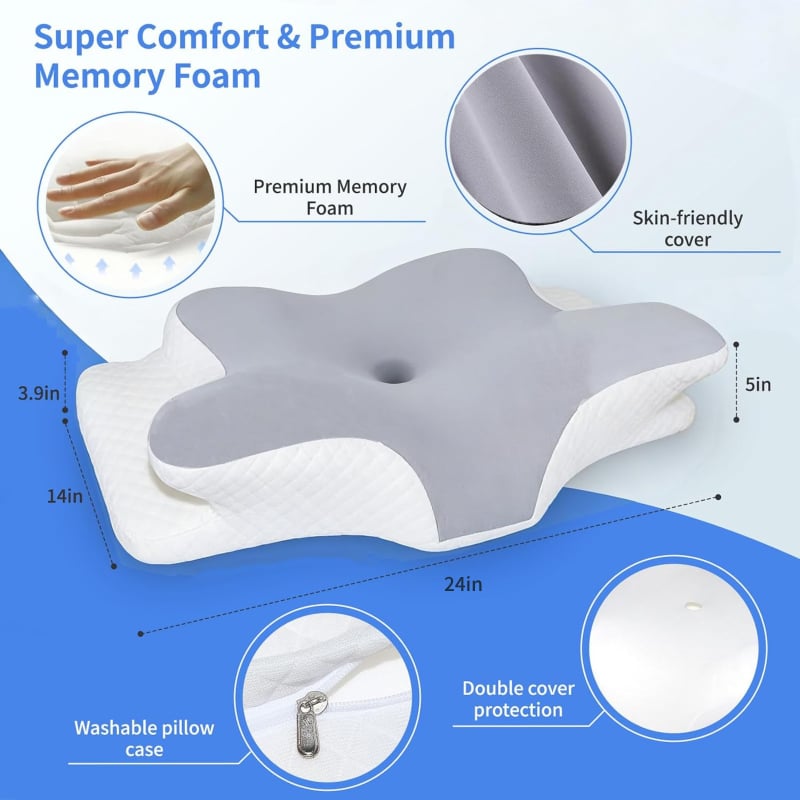 Almohada de Espuma Viscoelástica para Dolor Cervical