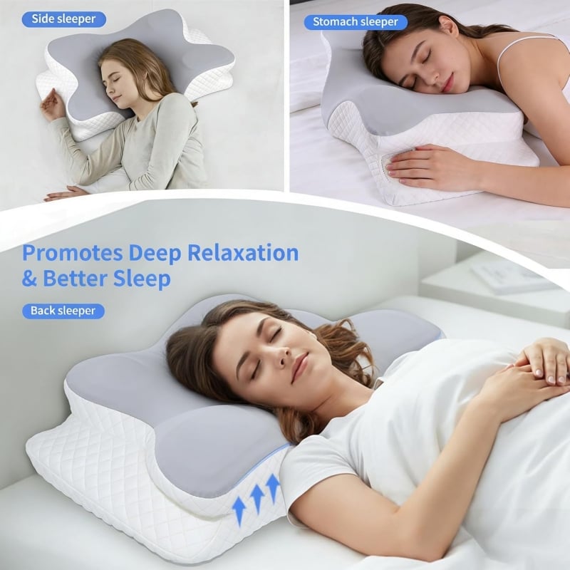 Almohada de Espuma Viscoelástica para Dolor Cervical