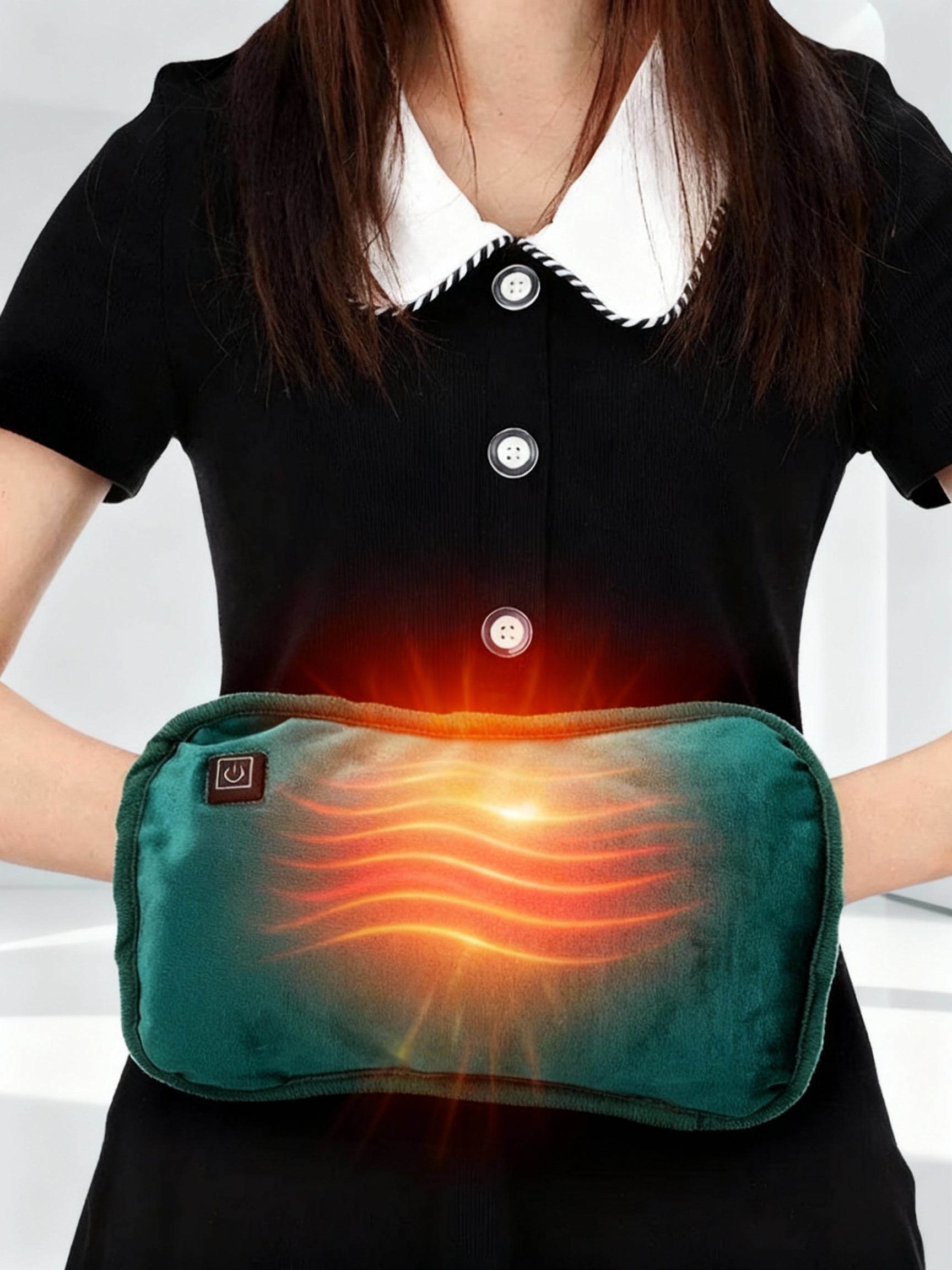 Almohadilla térmica portátil 28×21,5 cm con calentamiento rápido para manos y cuerpo