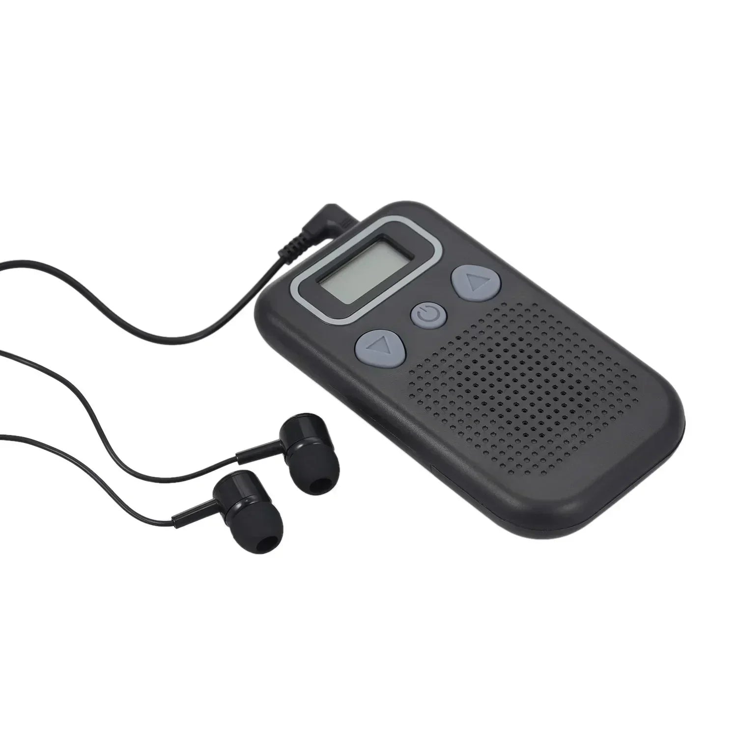 Amplificador de sonido auditivo con auricular intrauditivo a pilas para mayores y adultos