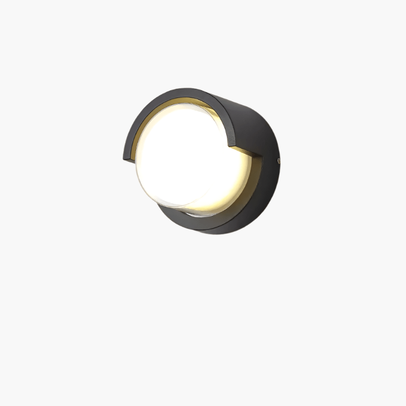 Aplique de pared exterior con LED integrado blanco cálido resistente a la intemperie