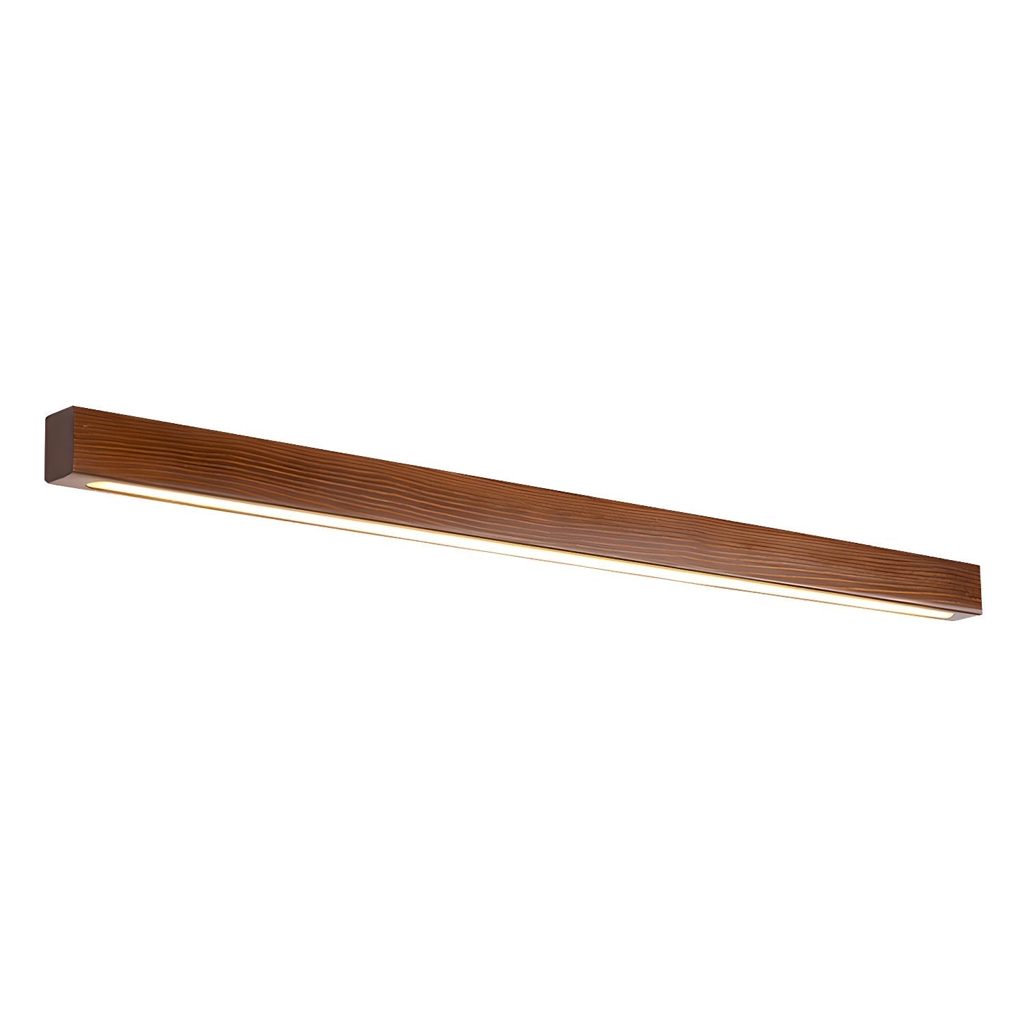 Aplique de pared lineal de madera con luz delgada