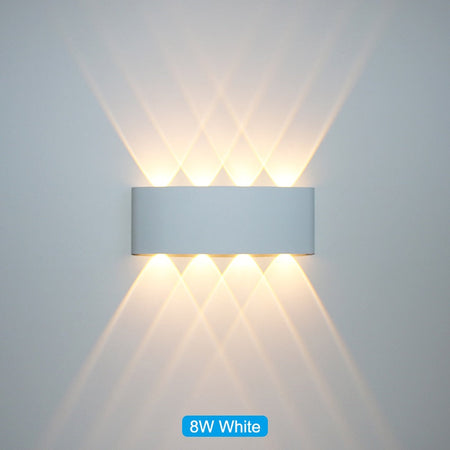 Aplique LED de pared impermeable para exterior e interior