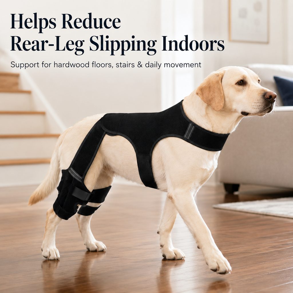 Arnés de soporte para patas traseras RearGuard para perros – Estabilizador antideslizante para patas traseras en perros 