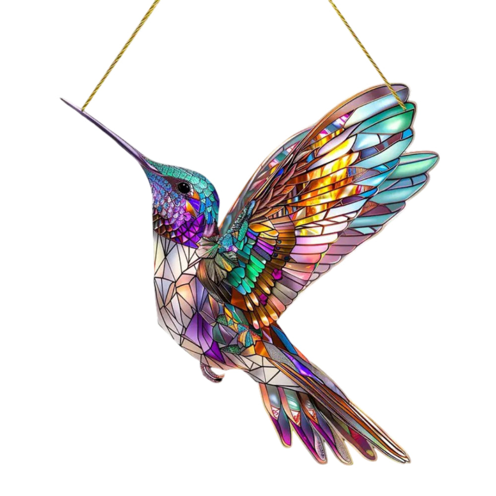 Atrapasol de colibrí para ventana decoración colgante