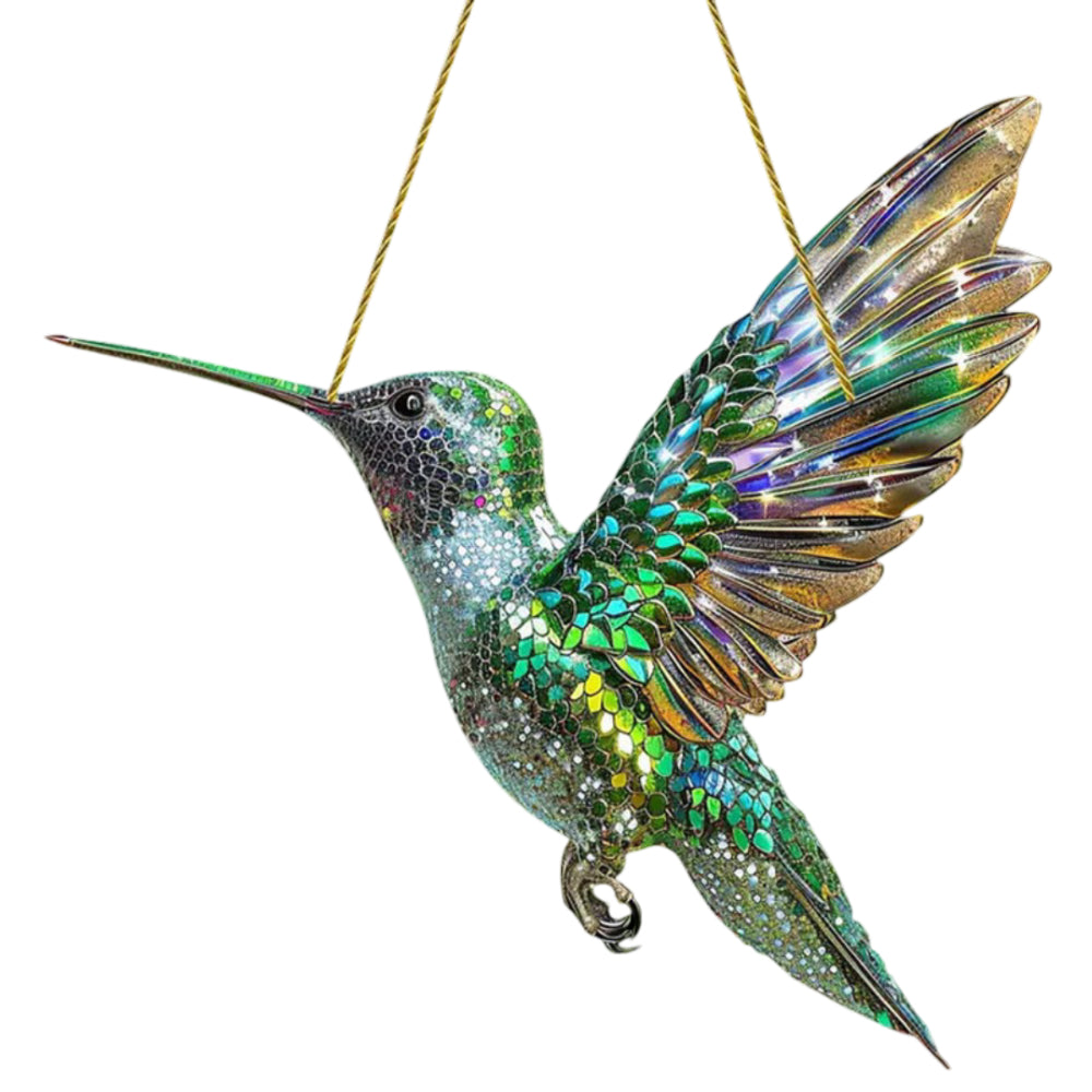 Atrapasol de colibrí para ventana decoración colgante