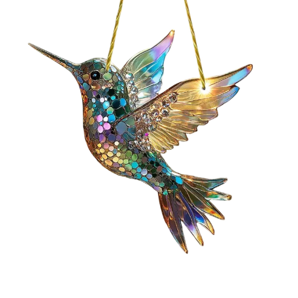 Atrapasol de colibrí para ventana decoración colgante
