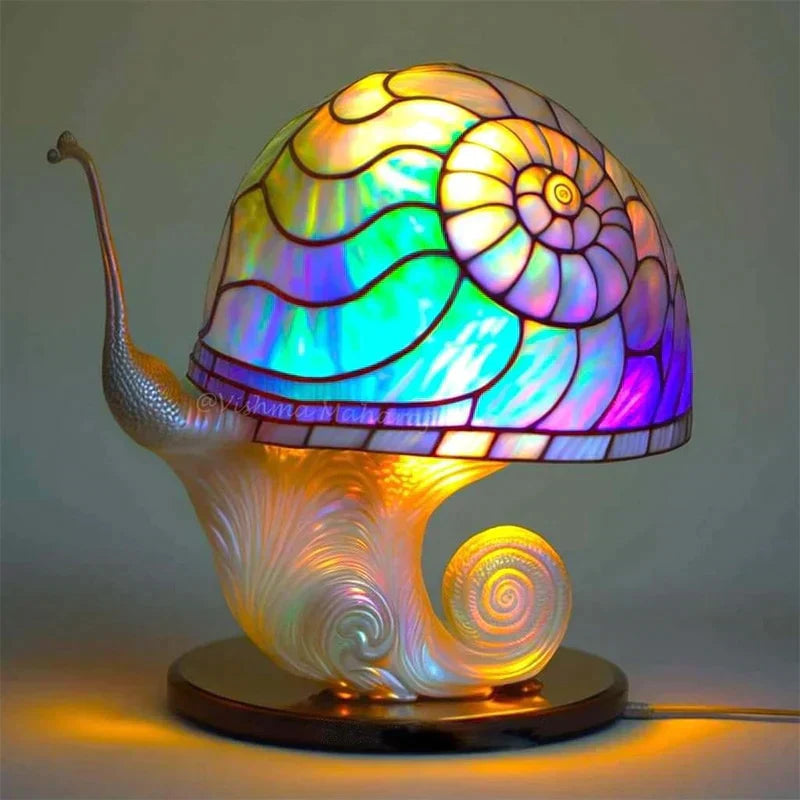 AuraGlass – Lámpara mágica de cristal de colores para un ambiente relajante