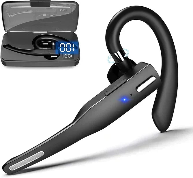 Auricular Bluetooth 5.1 inalámbrico con doble micrófono y cancelación de ruido para camioneros