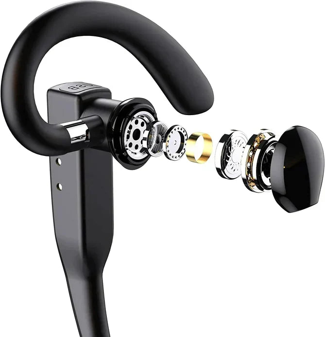 Auricular Bluetooth 5.1 inalámbrico con doble micrófono y cancelación de ruido para camioneros