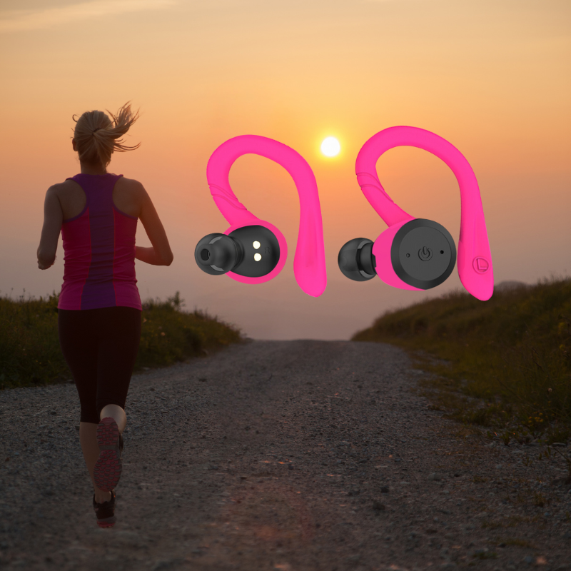 Auriculares deportivos Vega: resistentes al agua, inalámbricos, 20 h de batería