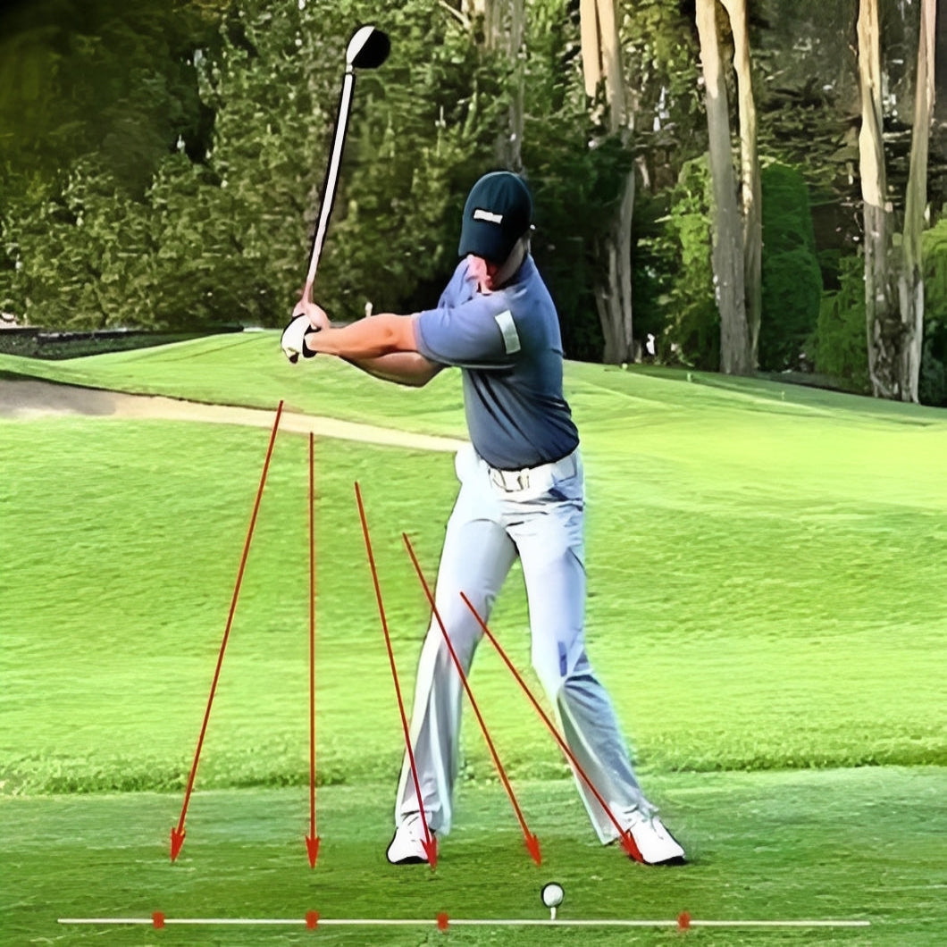 Ayuda de alineación láser para el swing de golf para práctica y mejora
