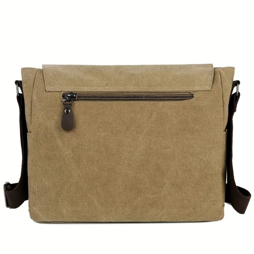 Bandolera de lona estilo mensajero para hombre
