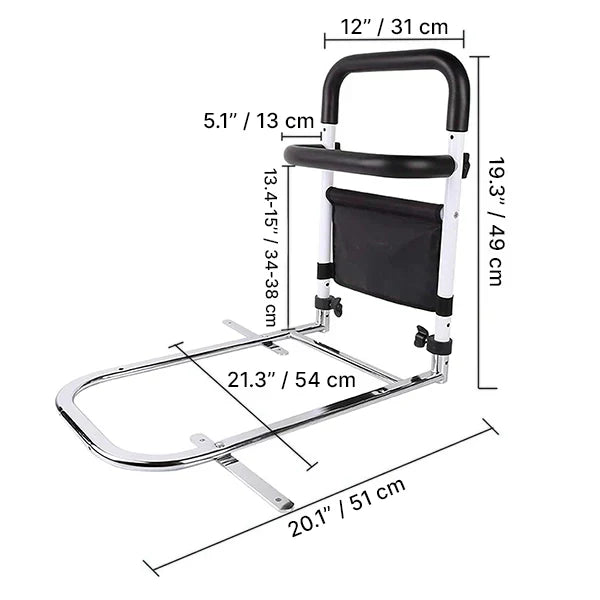 Barra de apoyo ajustable para cama
