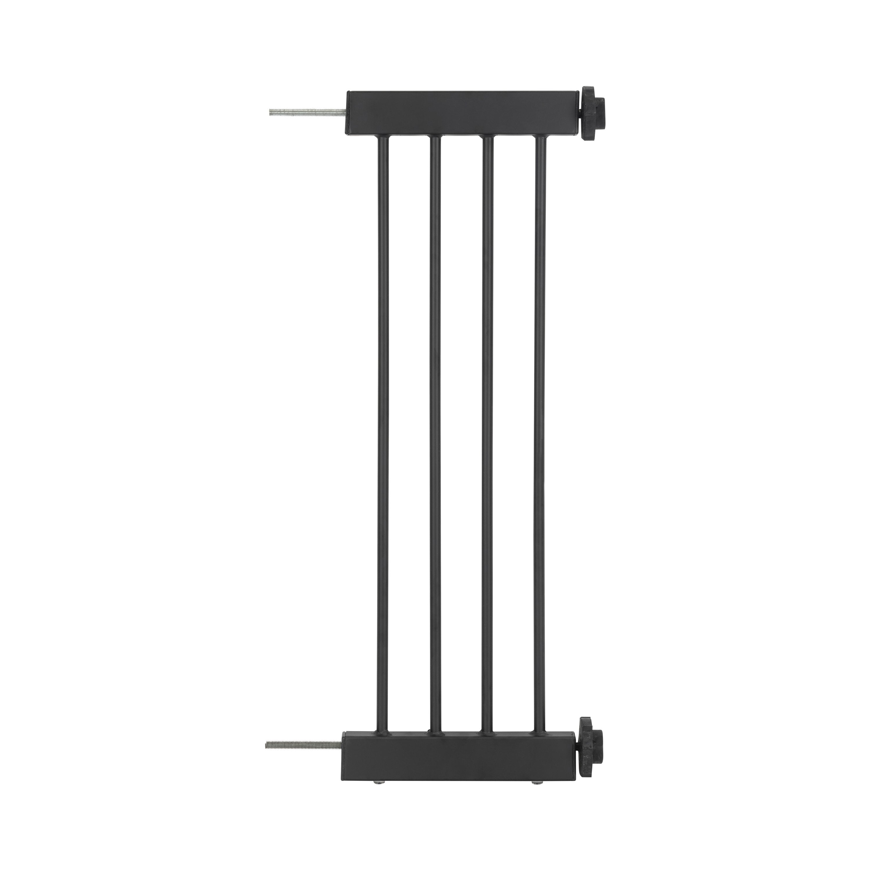 Barrera Emperor Rings de hierro forjado para perros con puerta (72–156 cm extra ancha) ornamental, resistente, montaje a