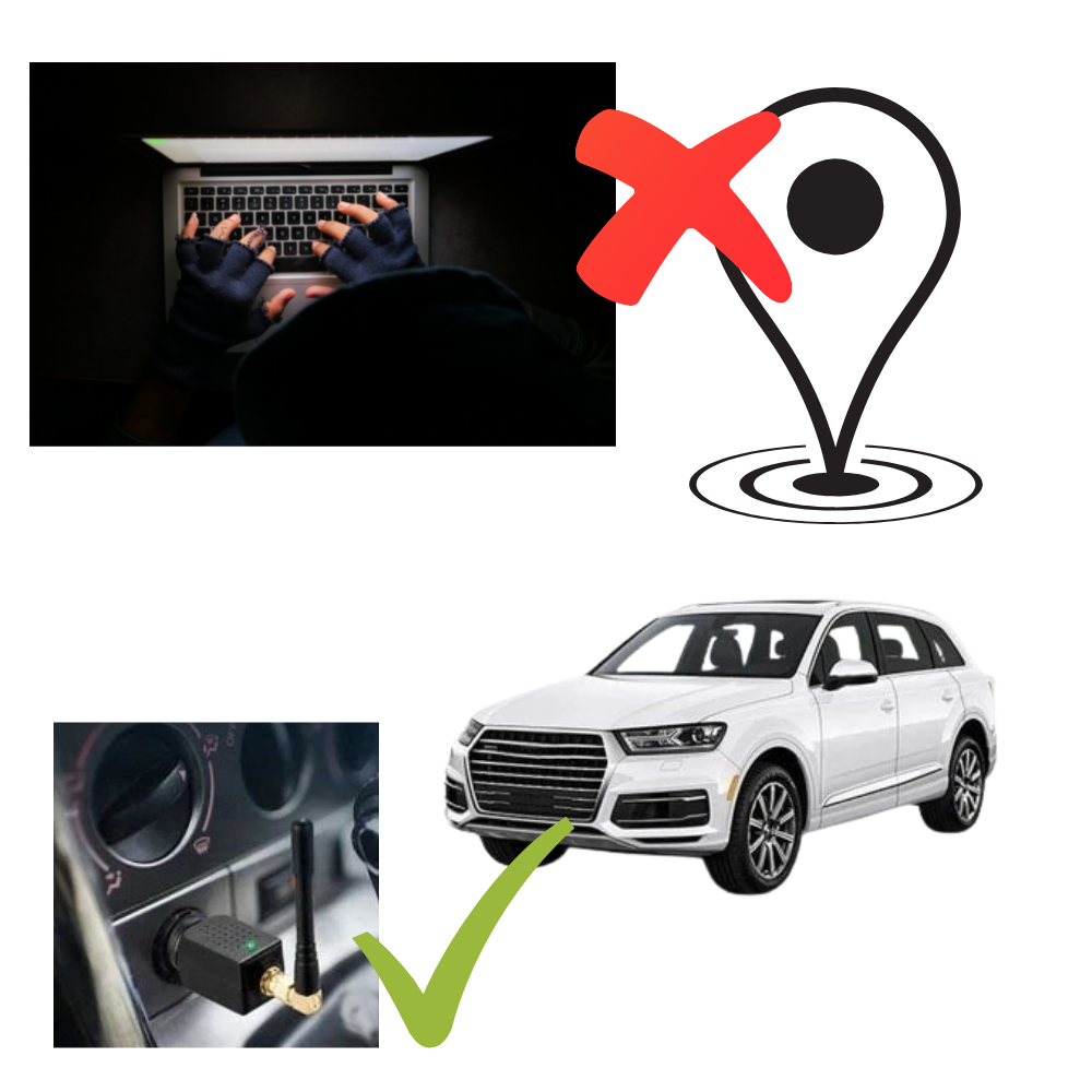 Bloqueador de señal GPS portátil para coche con alimentación por mechero 12 V