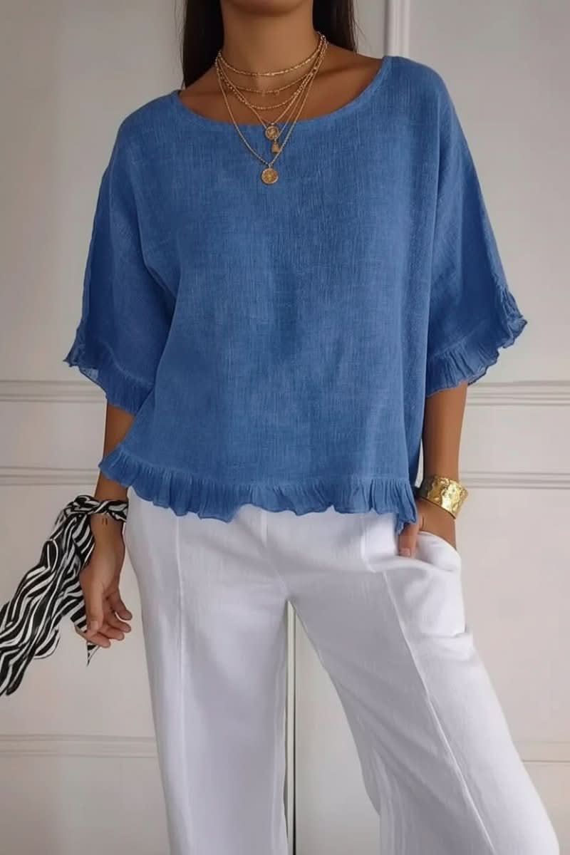 Blusa de mujer con volantes: estilo sin esfuerzo