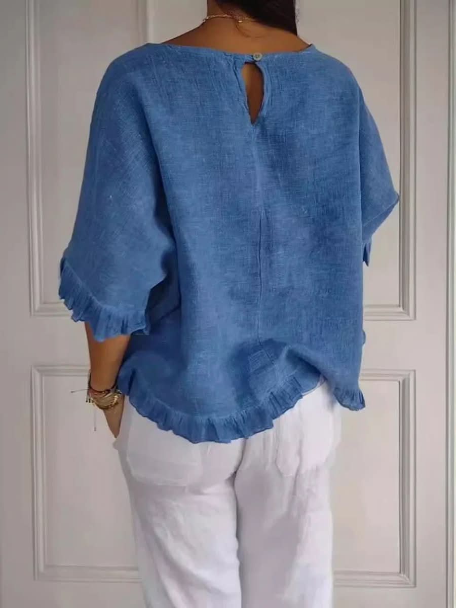 Blusa de mujer con volantes: estilo sin esfuerzo