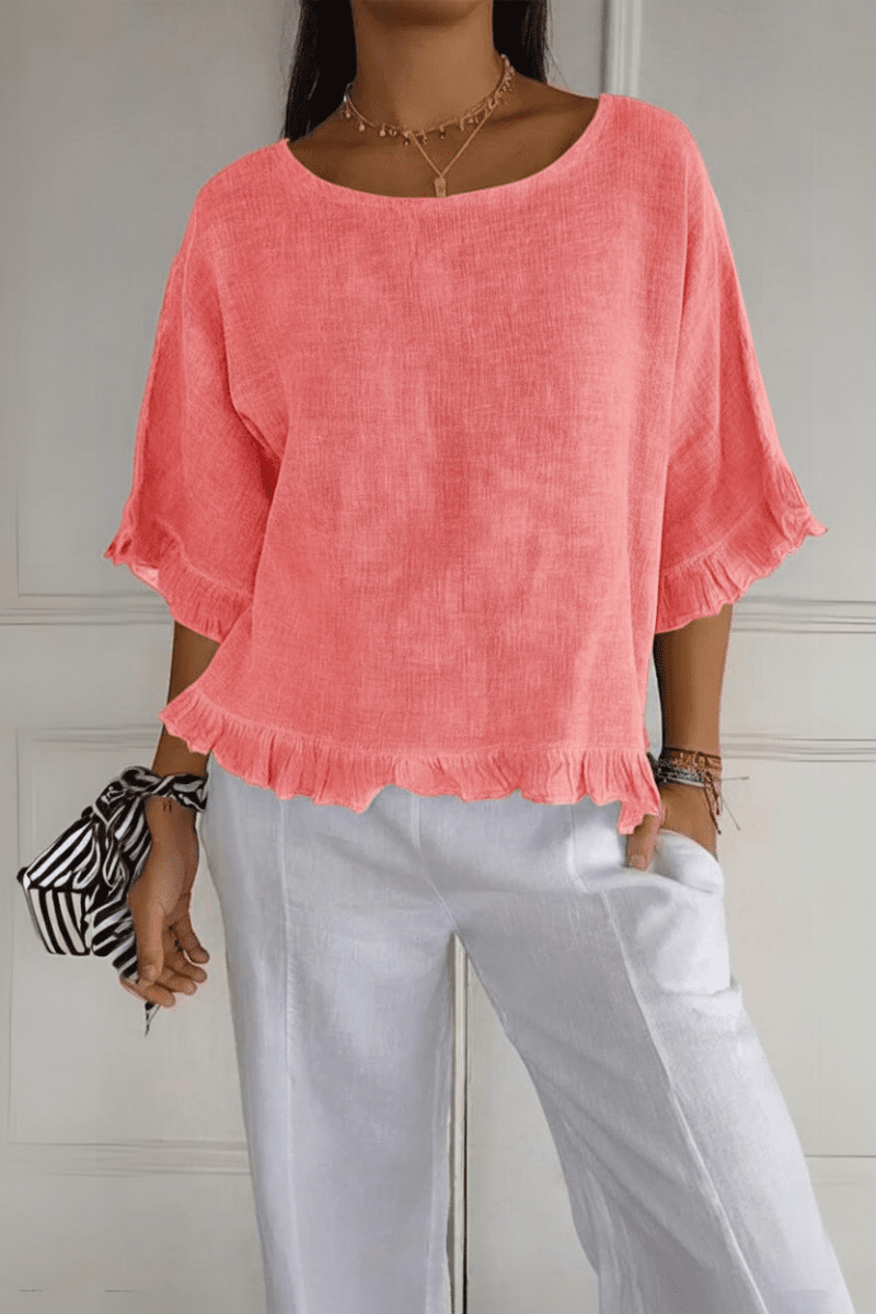 Blusa de mujer con volantes: estilo sin esfuerzo