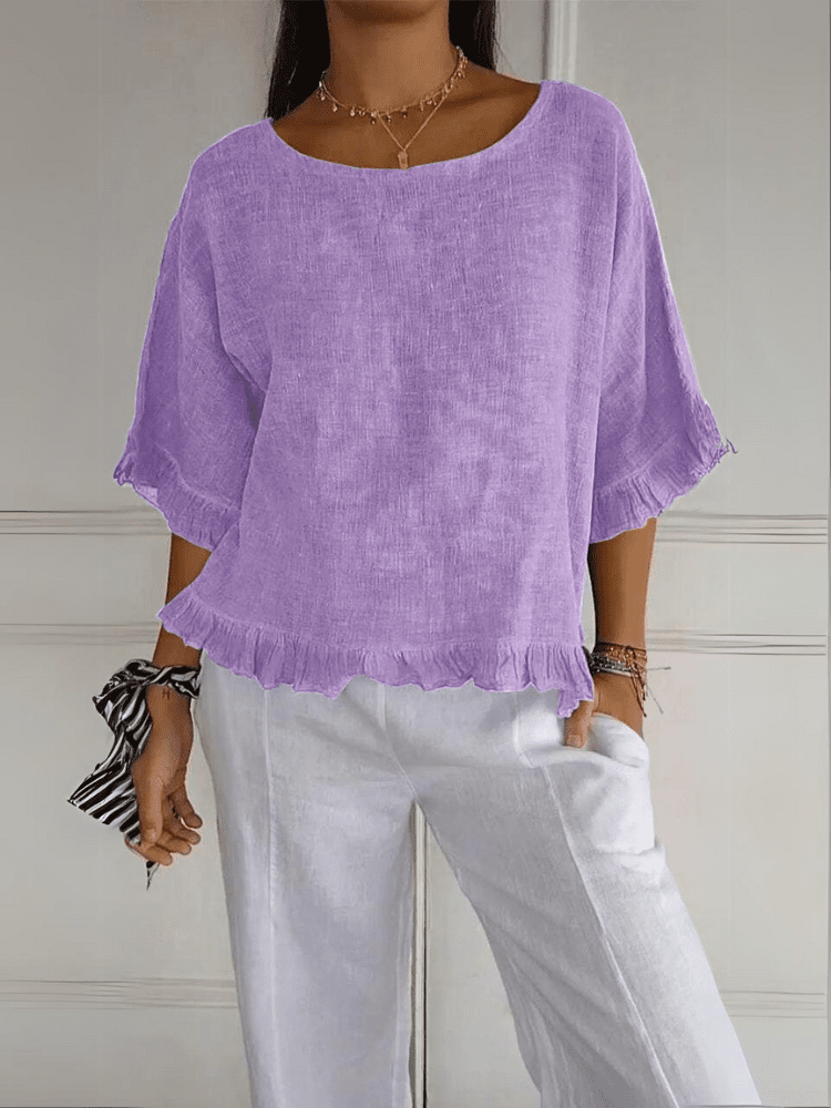 Blusa de mujer con volantes: estilo sin esfuerzo