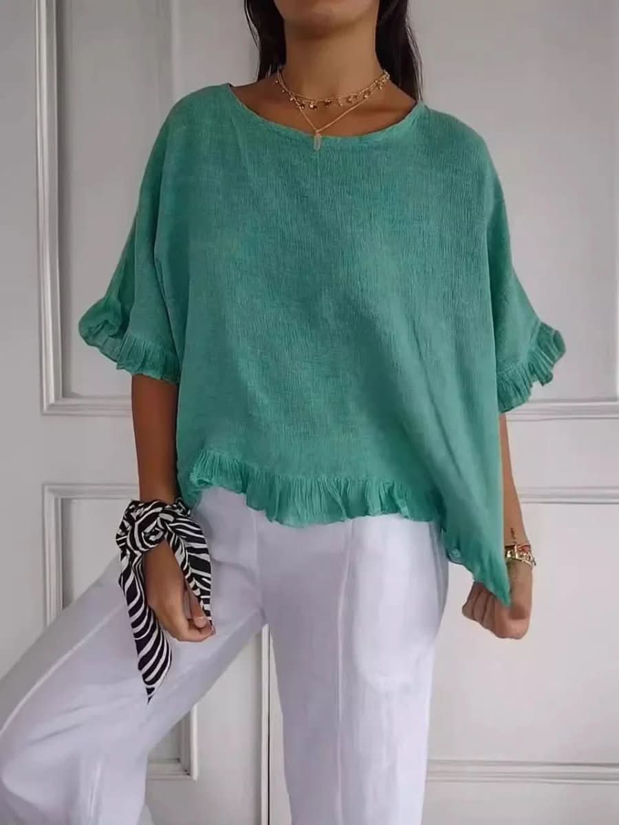 Blusa de mujer con volantes: estilo sin esfuerzo