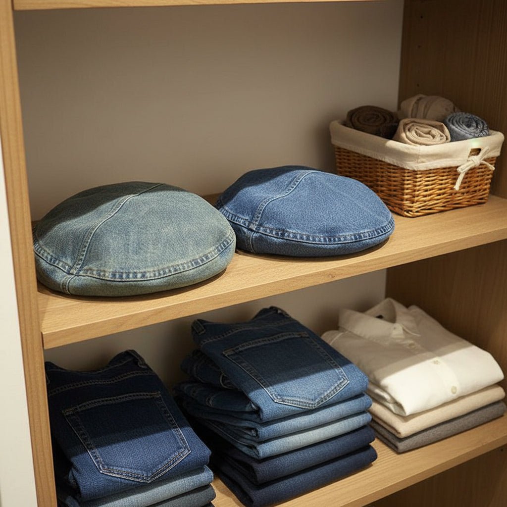 Boina de denim vintage para mujer con estilo retro atemporal