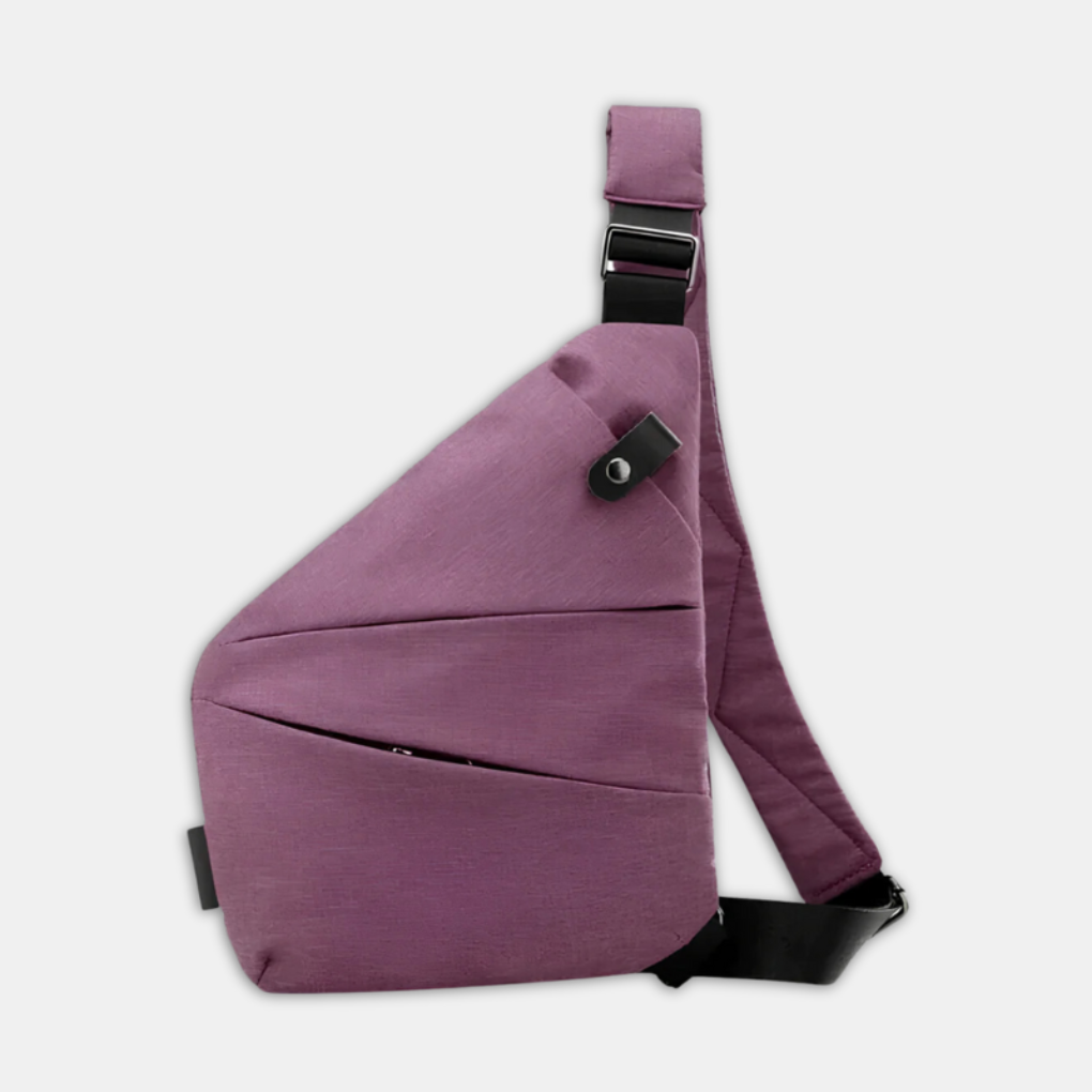 Bolso bandolera antirrobo con cremalleras ocultas