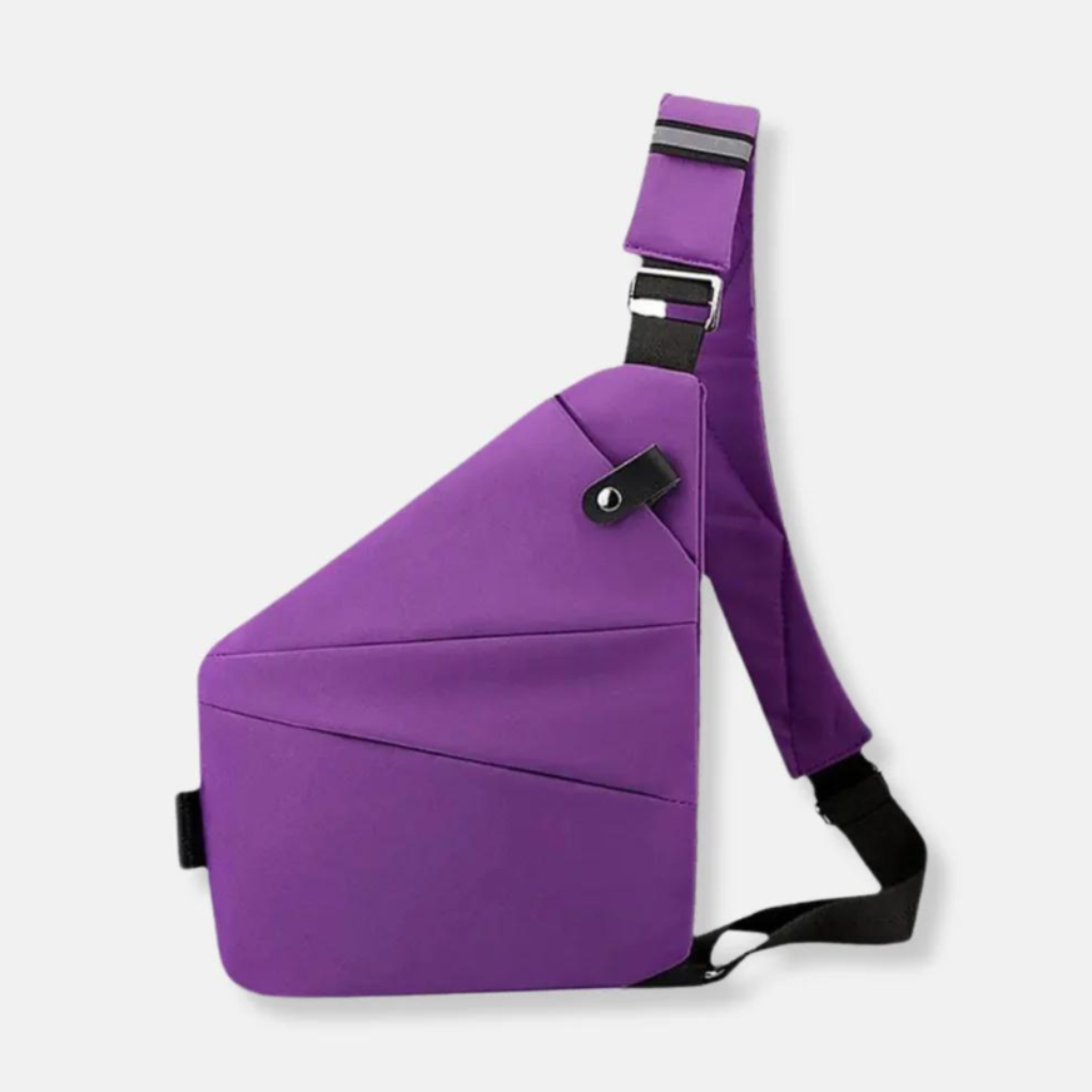 Bolso bandolera antirrobo con cremalleras ocultas