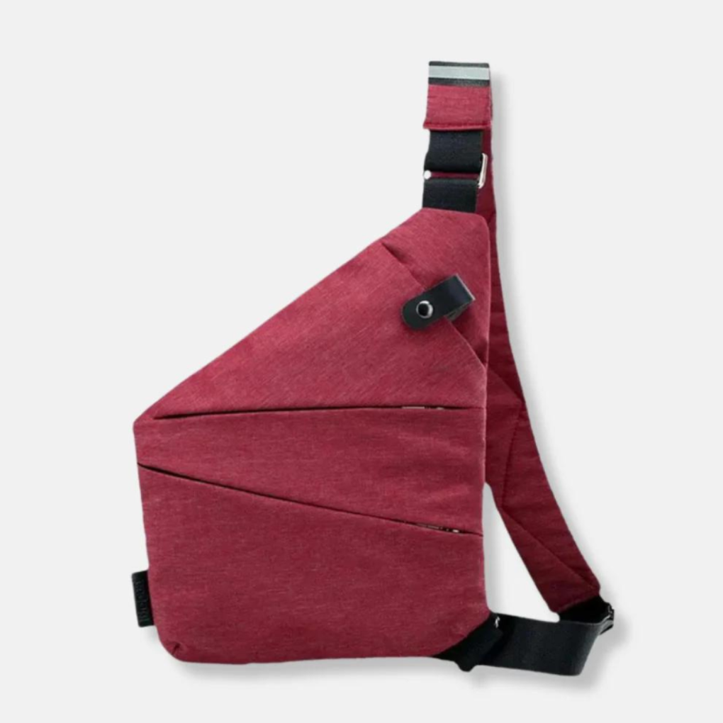 Bolso bandolera antirrobo con cremalleras ocultas