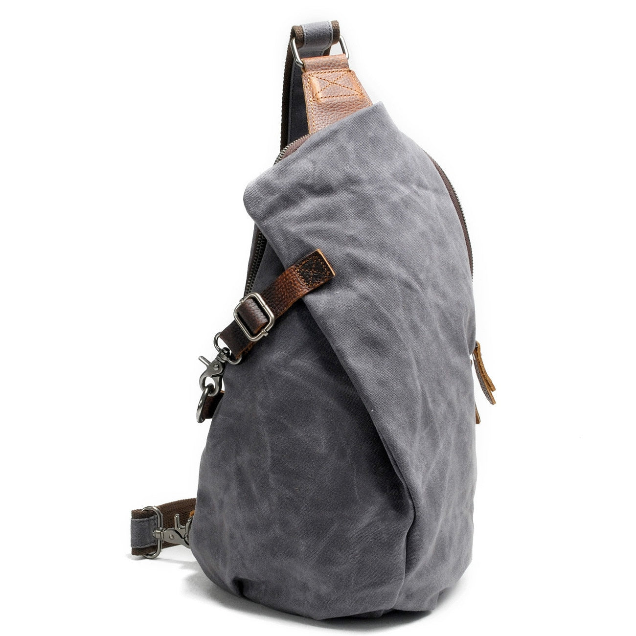 Bolso bandolera de lona resistente al agua con bolsillo antirrobo – MultiWear