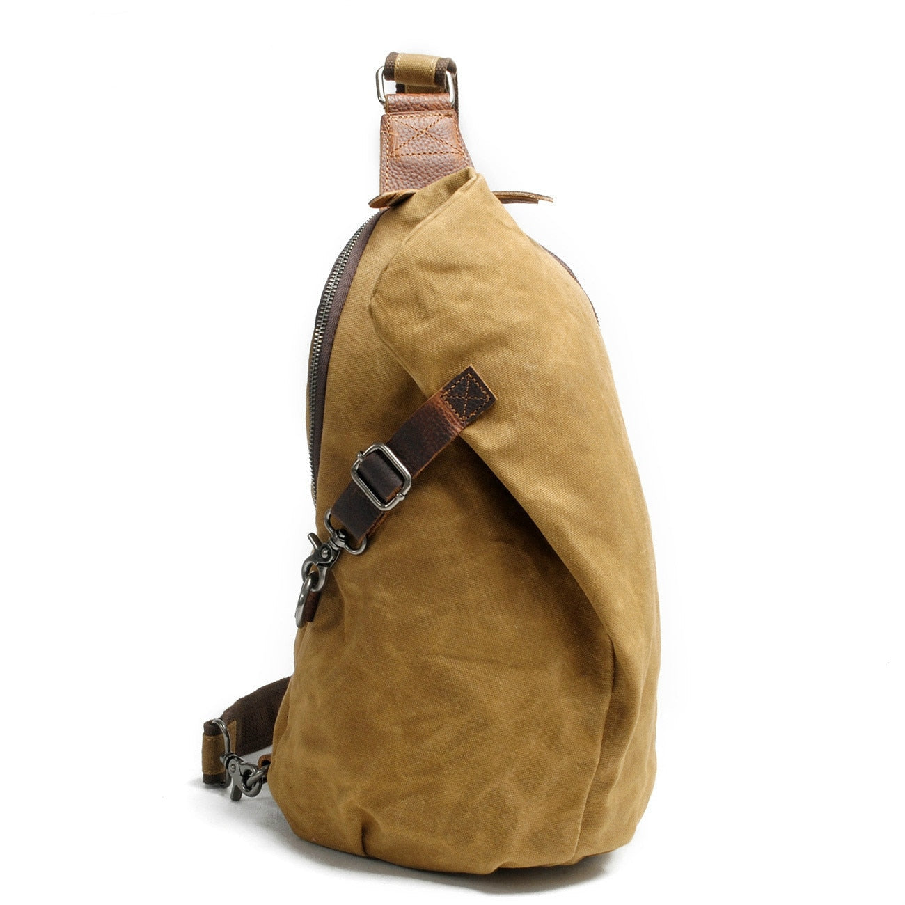 Bolso bandolera de lona resistente al agua con bolsillo antirrobo – MultiWear