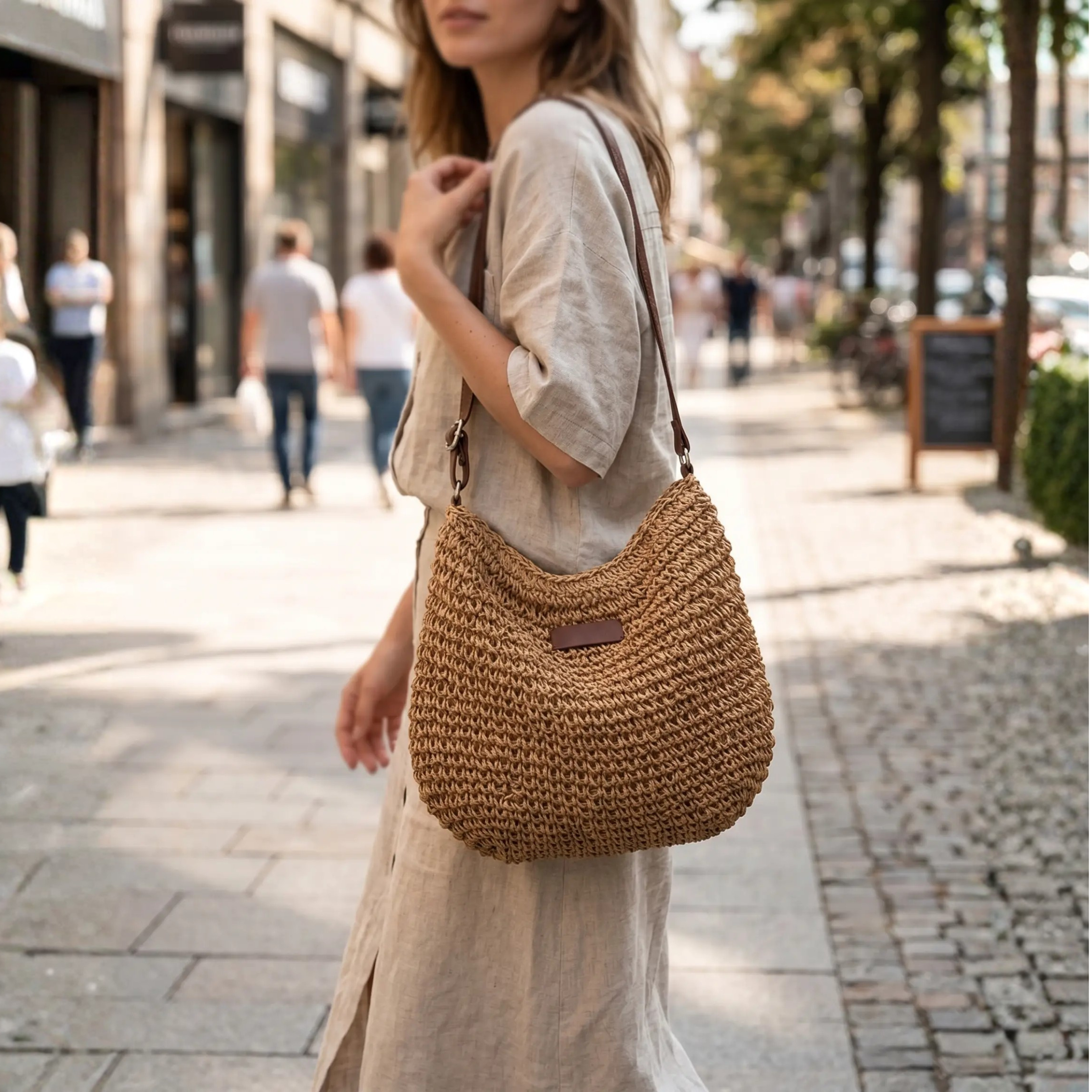 Bolso de hombro bohemio espacioso