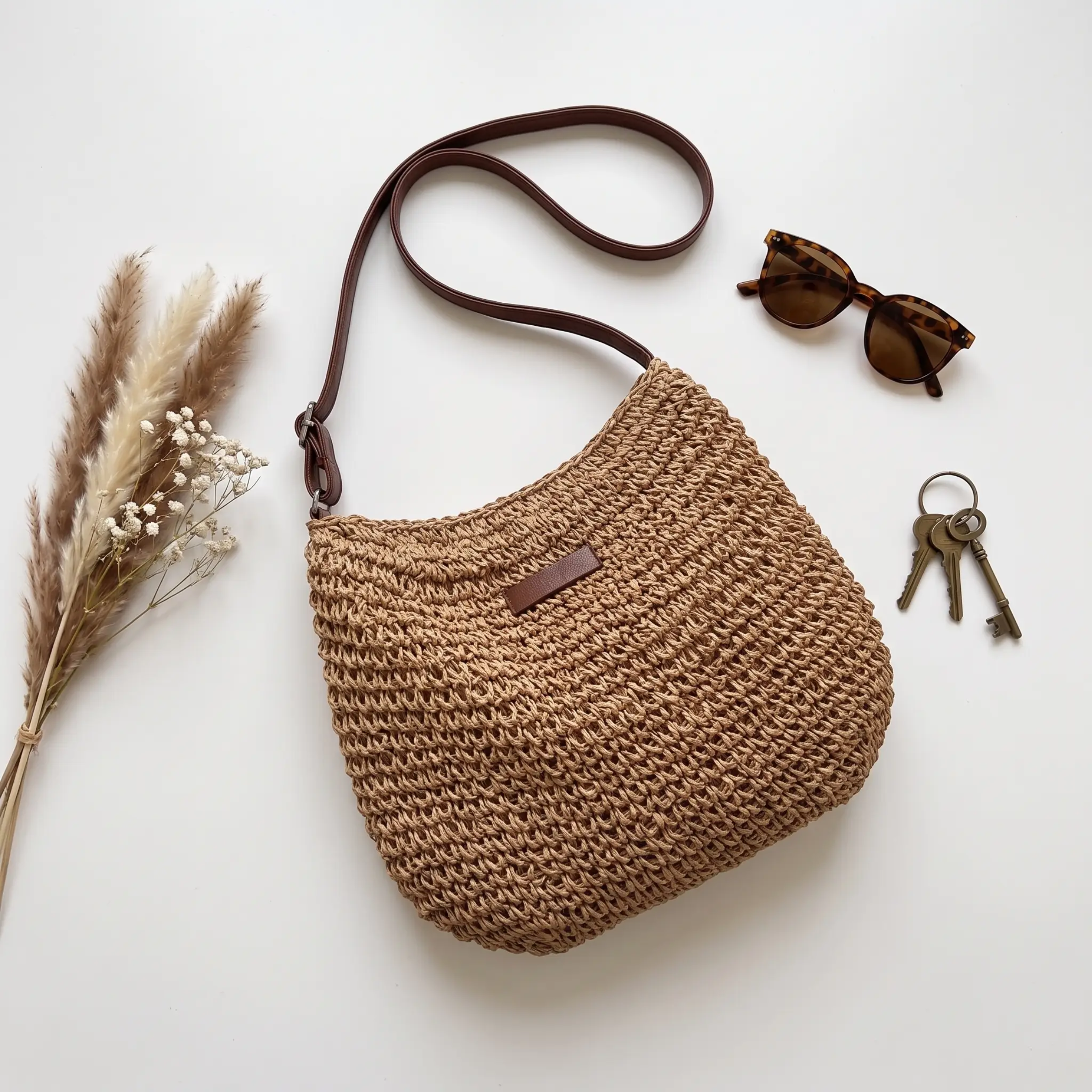 Bolso de hombro bohemio espacioso