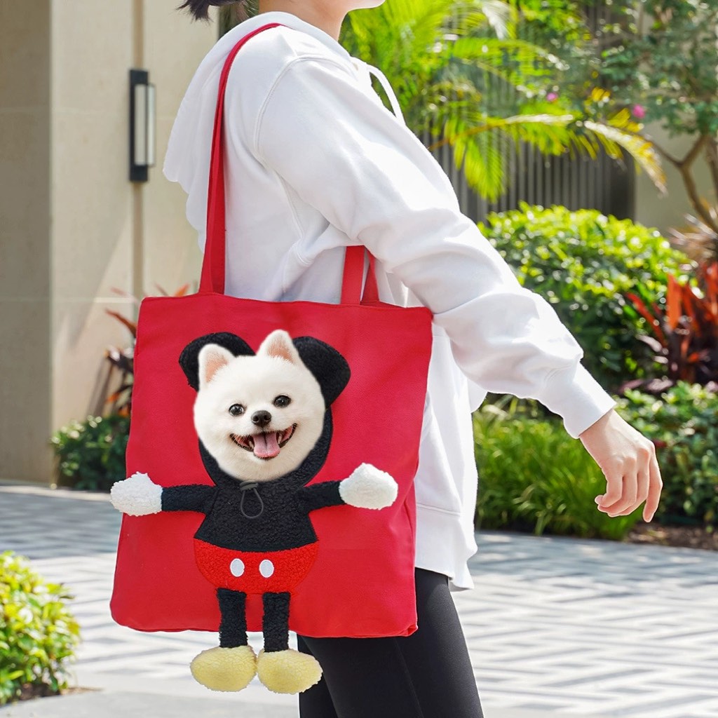 Bolso transportín con cabeza fuera para gatos y perros pequeños – Paseos y visitas al veterinario