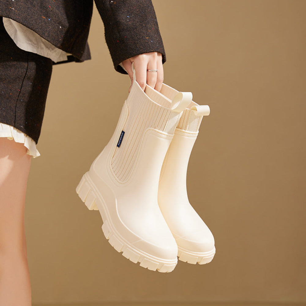 Botas Chelsea de mujer con suela de agarre estilo outdoor