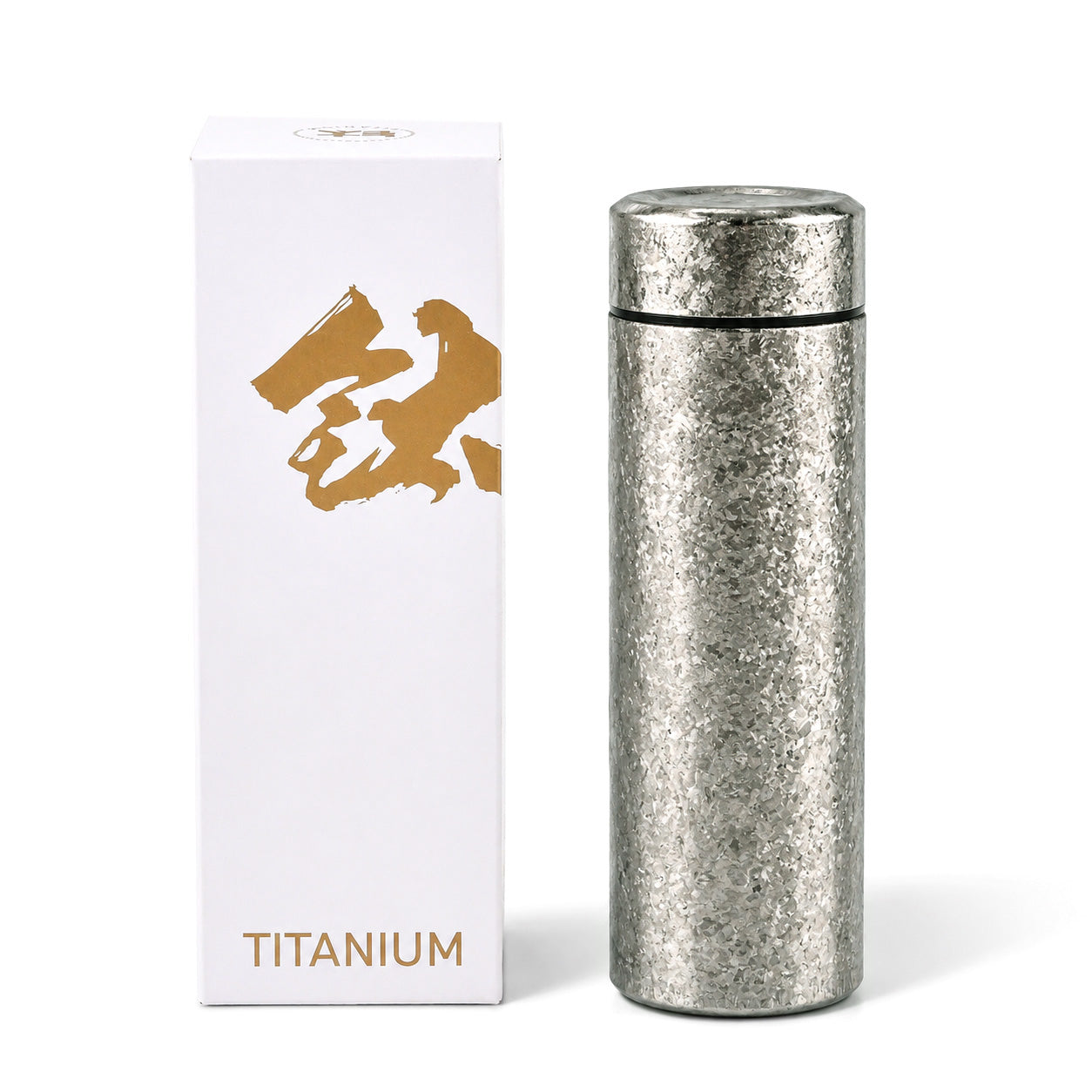 Botella de agua de titanio ligera de 300 ml – Resistente a la oxidación y perfecta para viajar