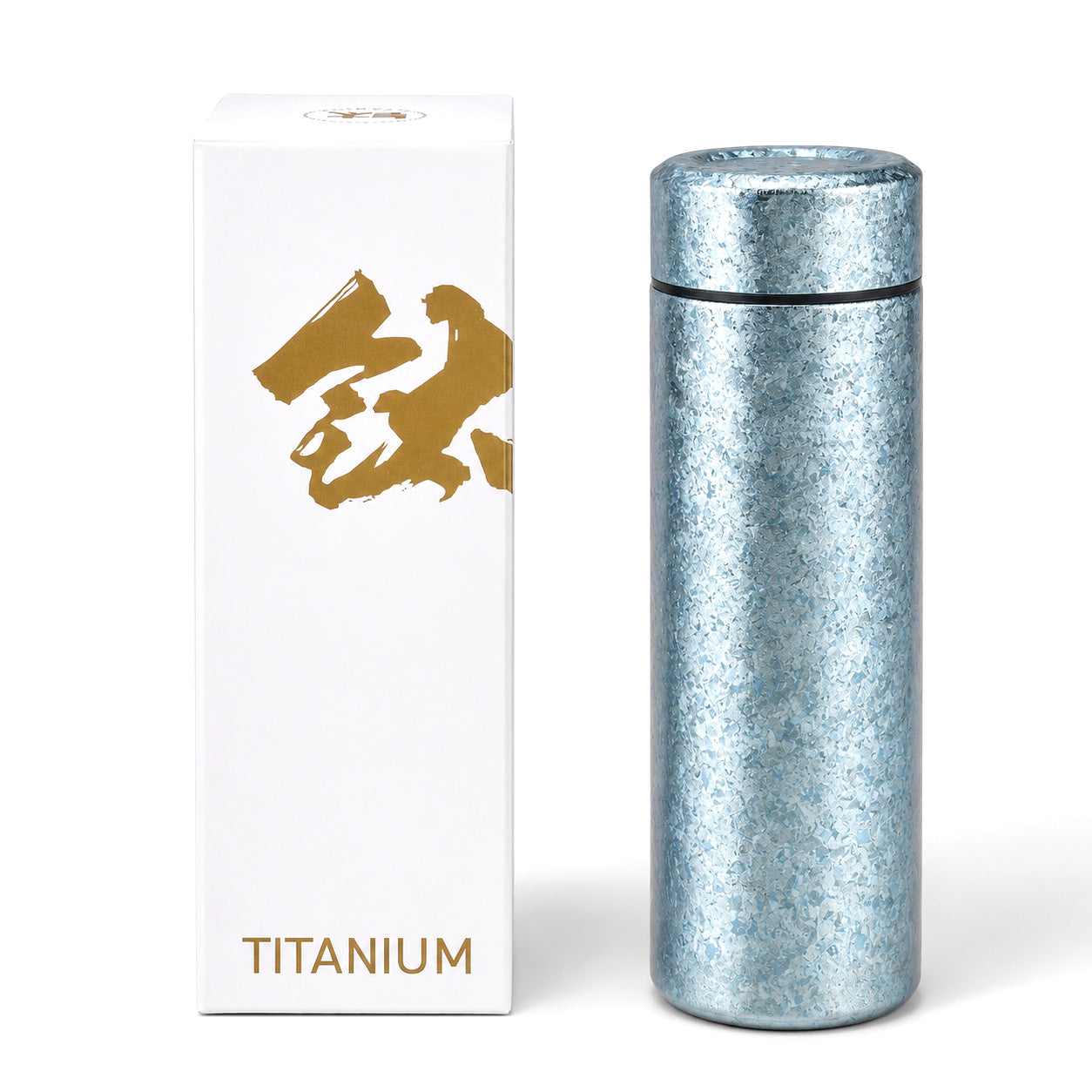 Botella de agua de titanio ligera de 300 ml – Resistente a la oxidación y perfecta para viajar