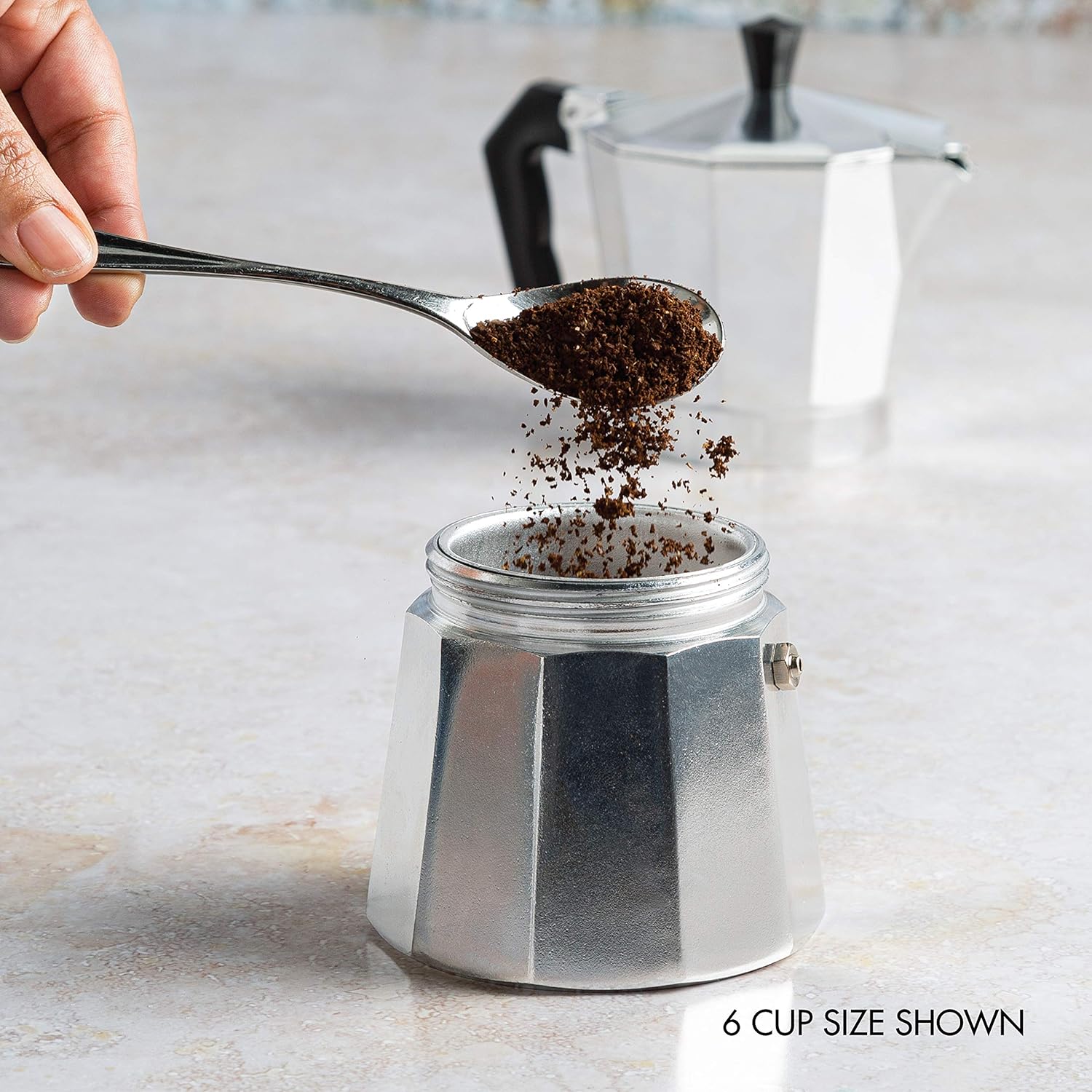 Cafetera Moka Clásica de Fogón para Café Espresso Italiano y Cubano