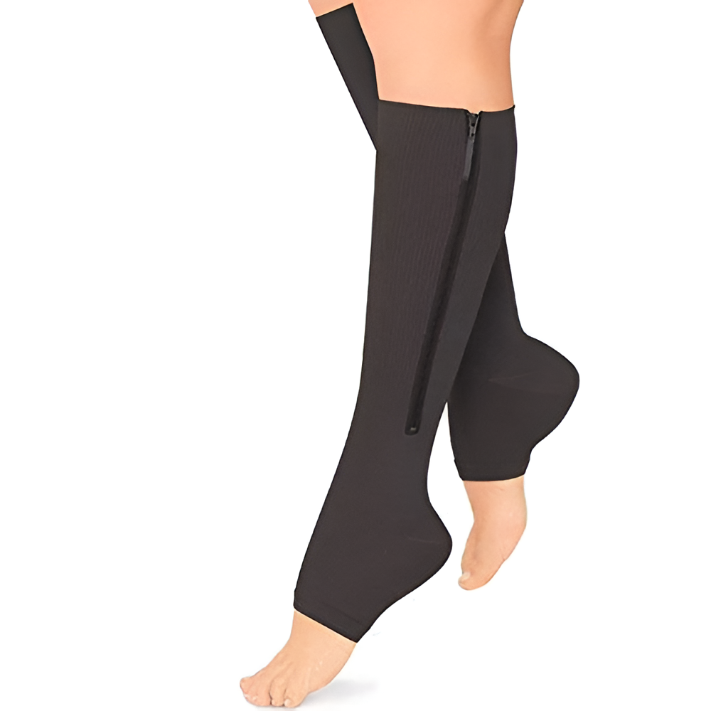 Calcetines de compresión con cremallera 20-30 mmHg