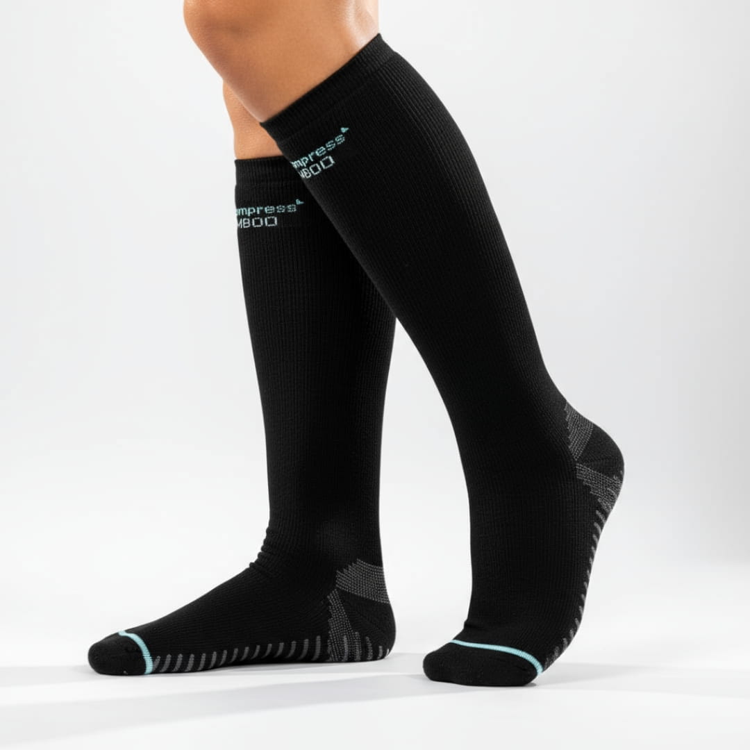 Calcetines de compresión de bambú para comodidad y soporte de piernas todo el día