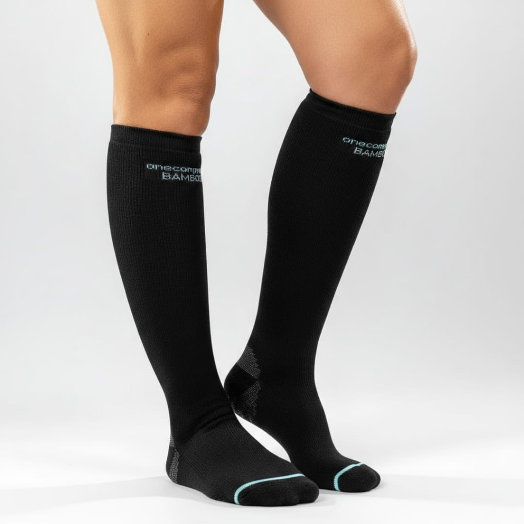 Calcetines de compresión de bambú para comodidad y soporte de piernas todo el día