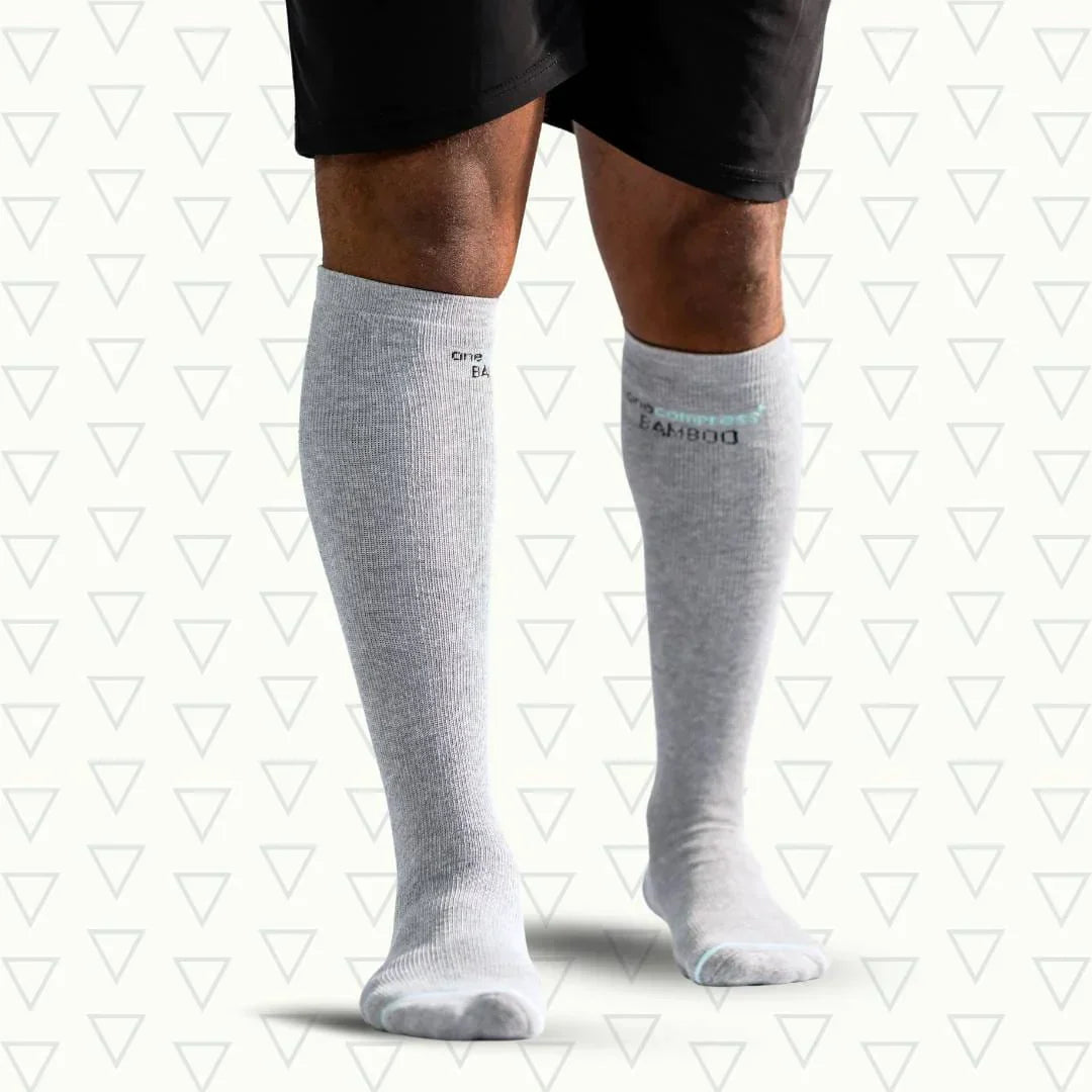 Calcetines de compresión de bambú para comodidad y soporte de piernas todo el día