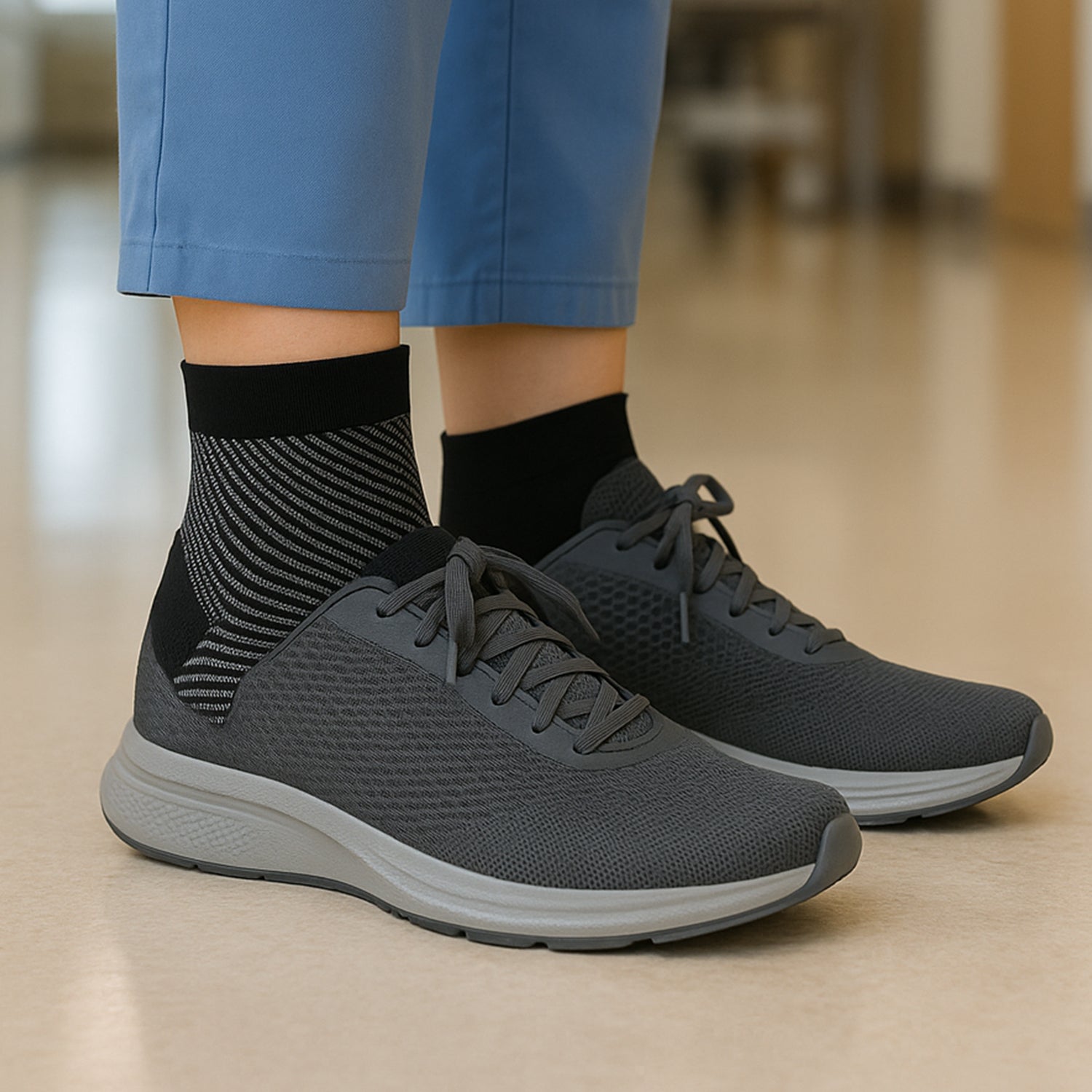 Calcetines de compresión unisex para pie y tobillo