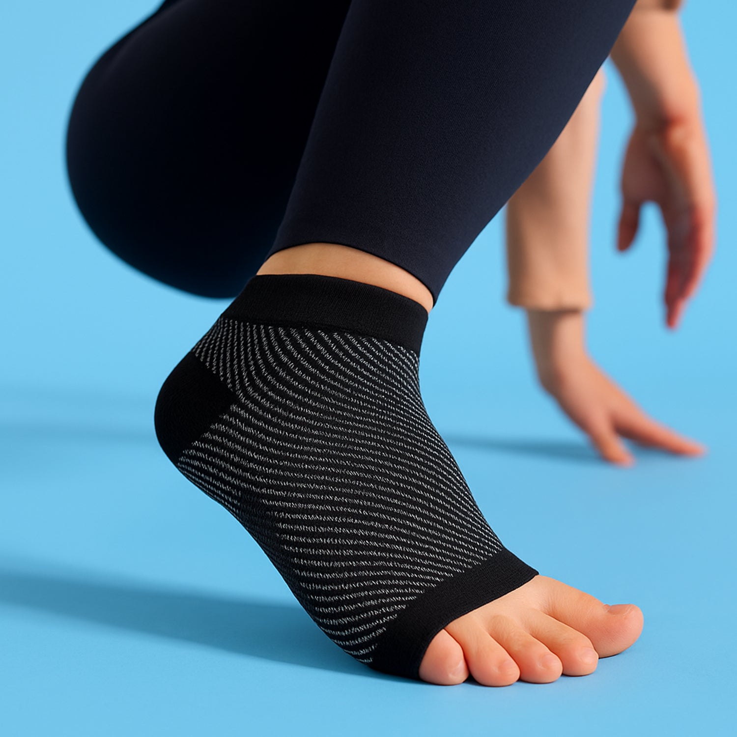 Calcetines de compresión unisex para pie y tobillo